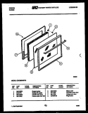 DOOR PARTS Diagram and Parts List for CGC3M2WSTD  Gibson Range