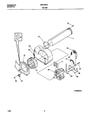 P16M0019 MOTOR, BLOWER Diagram and Parts List for WDE336RED1  Frigidaire Dryer
