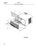 CABINET FRONT AND WRAPPER Diagram and Parts List for GAS254J2A4  Gibson Air Conditioner