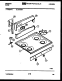 BACKGUARD AND COOKTOP PARTS Diagram and Parts List for G31BFW1  Frigidaire Range