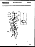 TRANSMISSION PARTS Diagram and Parts List for SM115PXD3  Frigidaire Washer
