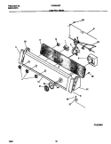 CONTROL PANEL Diagram and Parts List for FWS645GFT0  Frigidaire Washer