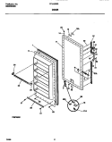DOOR Diagram and Parts List for FFU12D9EW0  Frigidaire Freezer
