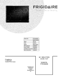 COVER Diagram and Parts List for FPIC3095MSA  Frigidaire Cooktop