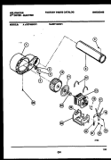 MOTOR AND BLOWER PARTS Diagram and Parts List for DET400KD1  Kelvinator Dryer