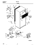SYSTEM Diagram and Parts List for WRT16JRCD1  Frigidaire Refrigerator
