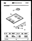 COOKTOP PARTS Diagram and Parts List for CGC4C5WSTE  Gibson Range