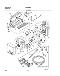 ICE MAKER Diagram and Parts List for WRS26MF5AQ5  Westinghouse Refrigerator
