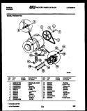 MOTOR AND DRIVE COMPONENTS Diagram and Parts List for WS27M6WVMA  Gibson Washer