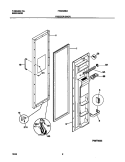 FREEZER DOOR Diagram and Parts List for FRS20ZSGB2  Frigidaire Refrigerator