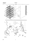 SYSTEM Diagram and Parts List for UL4000CA0  Electrolux Freezer