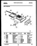 BROILER DRAWER PARTS Diagram and Parts List for CP303VP2D1  Frigidaire Range