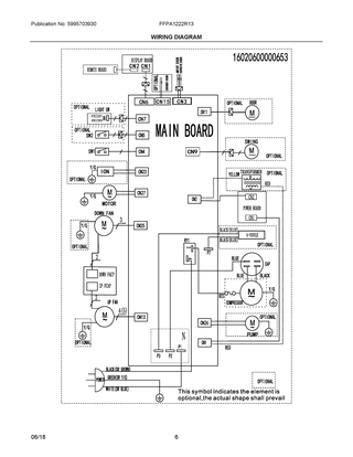 Wiring Diagram Diagram and Parts List for FFPA1222R13  Frigidaire Air Conditioner