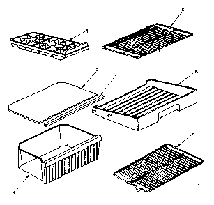 Accessories Diagram and Parts List for 5648680200  Kenmore Refrigerator