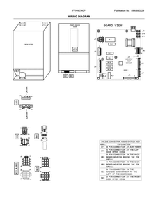 Wiring Diagram Diagram and Parts List for FFHN2740PSAA  Frigidaire Refrigerator
