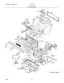 OVEN, CABINET Diagram and Parts List for CFMV156DSC  Frigidaire Microwave
