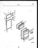 DOOR PARTS Diagram and Parts List for 95-1781-23-01  Tappan Refrigerator