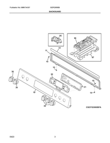 Part Location Diagram of 5304528424 Frigidaire KNOB ASSEMBLY,BACKLIT,STAINLES