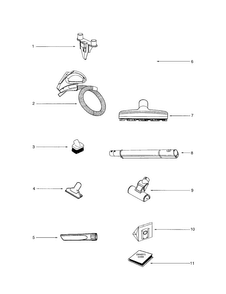 Part Location Diagram of 28612A-3 Frigidaire Vacuum nozzle
