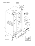 CABINET Diagram and Parts List for EW23CS70IB3  Electrolux Refrigerator