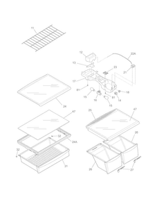 Part Location Diagram of 242146221 Maytag Label