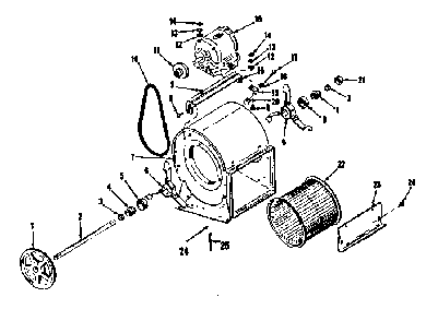 H-q blower assembly Diagram and Parts List for 8676483  Frigidaire Furnace