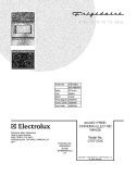 COVER Diagram and Parts List for CFEF372EC1  Frigidaire Range