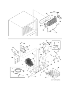 System Diagram and Parts List for FGHT2132PF2  Frigidaire Refrigerator