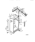 CABINET Diagram and Parts List for FPZ21TRL0  Frigidaire Refrigerator