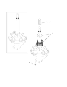 Transmission Diagram and Parts List for 41797912702  Kenmore Washer Dryer Combo