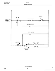 Wiring Diagram Diagram and Parts List for 480440D  Frigidaire Range