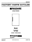 COVER Diagram and Parts List for FFU20F6BW1  Frigidaire Freezer