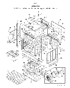 Lower oven Diagram and Parts List for 79049532317  Kenmore Wall Oven