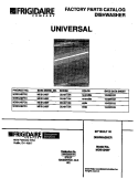 COVER Diagram and Parts List for MDB124BFR1  Frigidaire Dishwasher