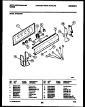 BACKGUARD Diagram and Parts List for KF320JDH5  Kelvinator Range