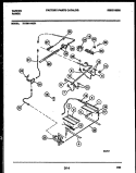 BURNER, MANIFOLD AND GAS CONTROL Diagram and Parts List for 72-3981-23-01  Tappan Range