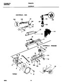 CONTROLS Diagram and Parts List for FRS24ZRHD0  Frigidaire Refrigerator