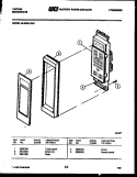 CONTROL PANEL Diagram and Parts List for 56-9389-00-01  Tappan Microwave