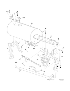 Burner Diagram and Parts List for FARG4044MW0  Frigidaire Dryer