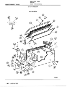 Part Location Diagram of 126028-2S Frigidaire Freezer door hinge