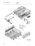 Part Location Diagram of 5304454302 Frigidaire Rack Assembly,upper