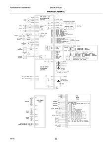 Wiring Schematic Diagram and Parts List for EW23CS75QS1  Electrolux Refrigerator