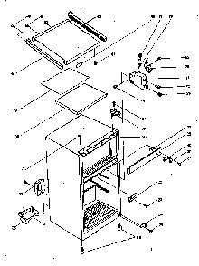 Cabinet Parts Diagram and Parts List for 5648912821  Kenmore Refrigerator