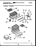 SHELVES AND SUPPORTS Diagram and Parts List for RT194LCW3  Frigidaire Refrigerator