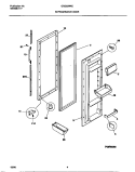 REFRIGERATOR DOOR Diagram and Parts List for GRS22WNCD4  Gibson Refrigerator