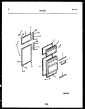DOOR PARTS Diagram and Parts List for GTL142BK3  Frigidaire Refrigerator