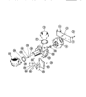 MOTOR PUMP Diagram and Parts List for SU24P3WTLA  Gibson Dishwasher