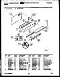 SPLASHER CONTROL Diagram and Parts List for 72-3989-00-03  Tappan Range