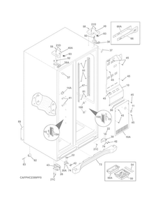 Part Location Diagram of 5304497863 Frigidaire Main Power Board