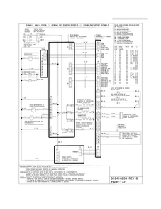 Wiring Diagram Diagram and Parts List for EW30EW6CGS9  Electrolux Wall Oven